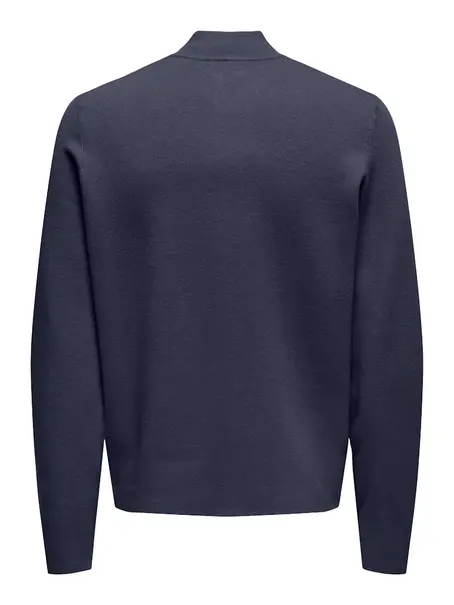 Only & Sons ONSCOOPER HALF ZIP HIGH NECK KNIT N