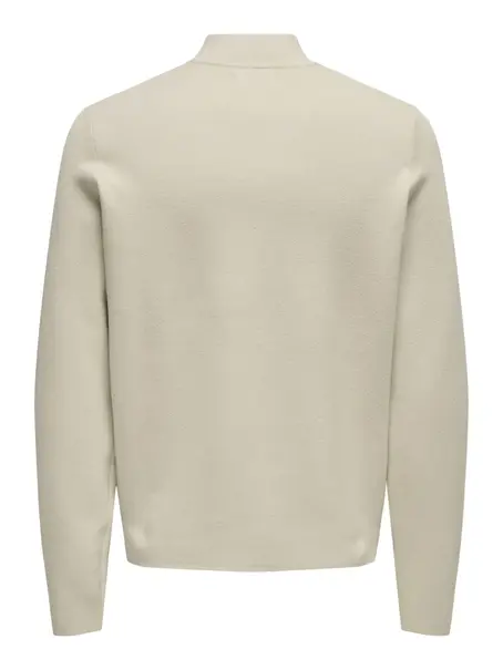 Only & Sons ONSCOOPER HALF ZIP HIGH NECK KNIT N