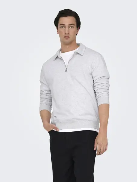 Only & Sons ONSDAVID REG HALF ZIP SWEAT NOOS