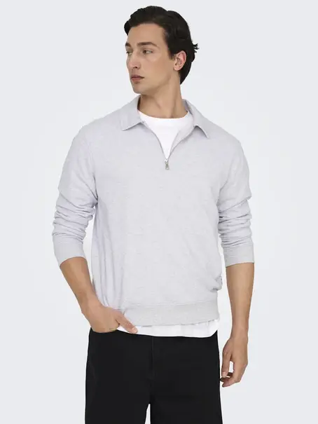 Only & Sons ONSDAVID REG HALF ZIP SWEAT NOOS