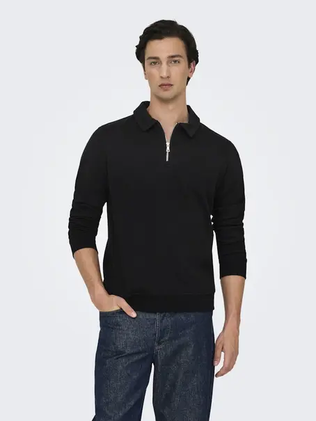 Only & Sons ONSDAVID REG HALF ZIP SWEAT NOOS