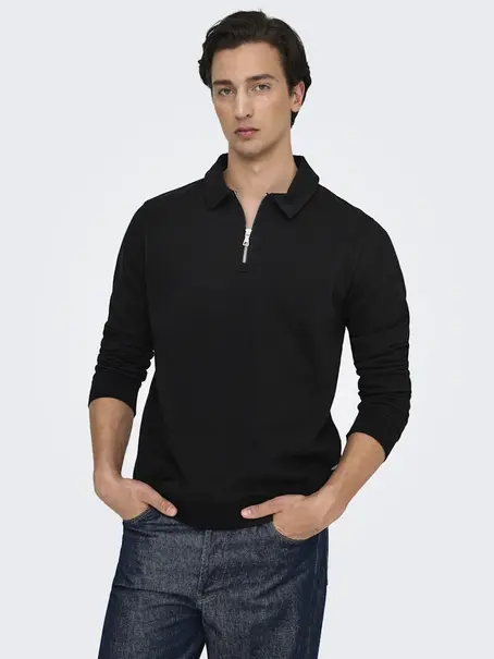 Only & Sons ONSDAVID REG HALF ZIP SWEAT NOOS