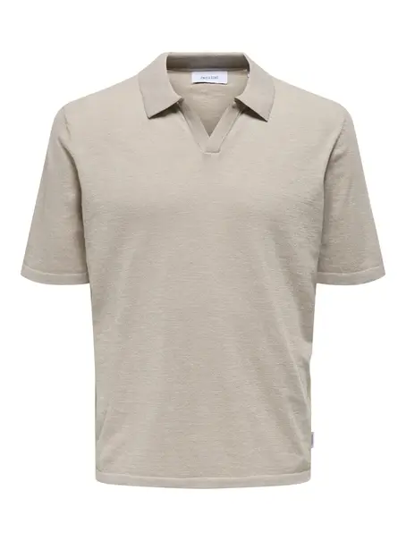 Only & Sons ONSGEORGE REG 12 LINEN SS POLO KNIT