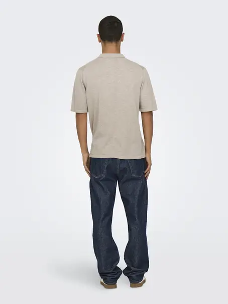 Only & Sons ONSGEORGE REG 12 LINEN SS POLO KNIT