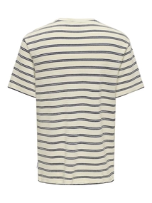 Only & Sons ONSIAN REG SS STRIPE STRUCT TEE