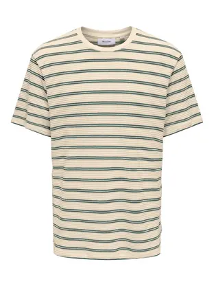 Only & Sons ONSIAN REG SS STRIPE STRUCT TEE