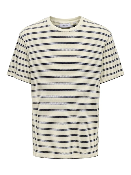 Only & Sons ONSIAN REG SS STRIPE STRUCT TEE
