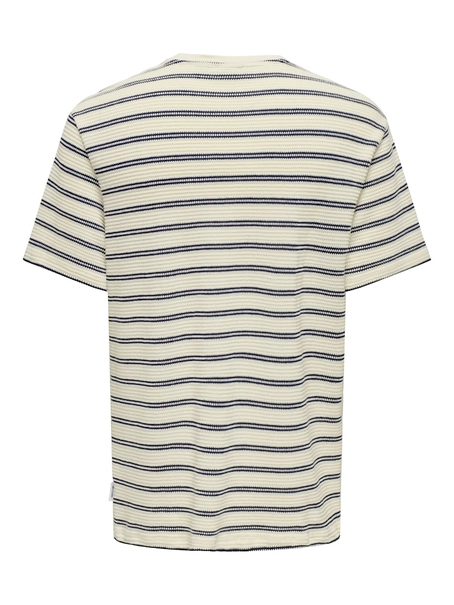 Only & Sons ONSIAN REG SS STRIPE STRUCT TEE