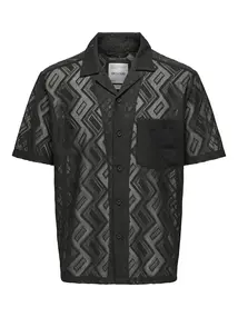 Only & Sons ONSLANDEN REG LACE SS RESORT SHIRT