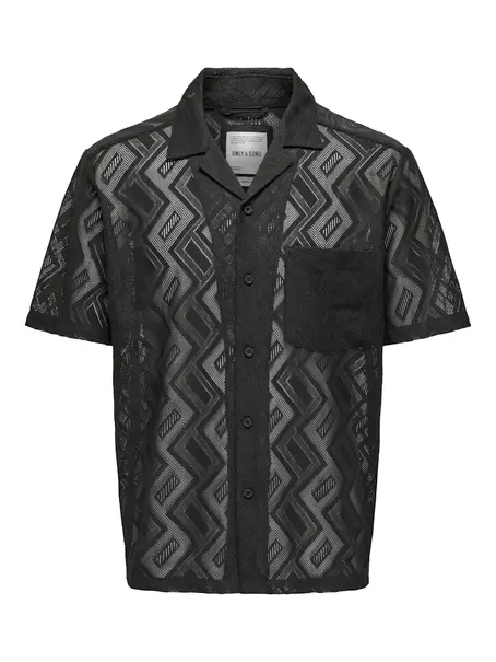 Only & Sons ONSLANDEN REG LACE SS RESORT SHIRT