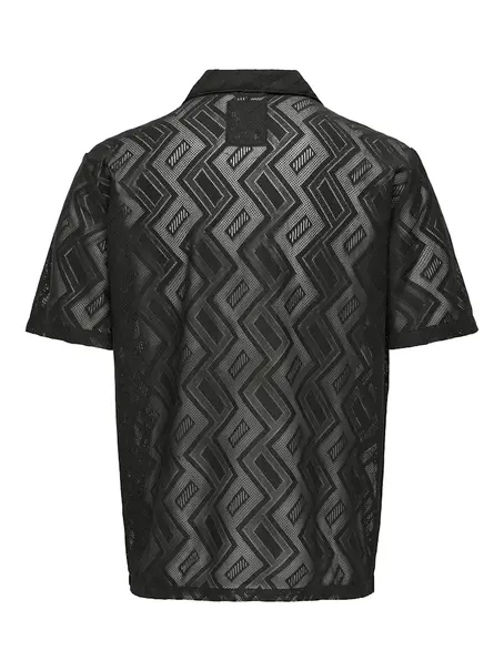 Only & Sons ONSLANDEN REG LACE SS RESORT SHIRT