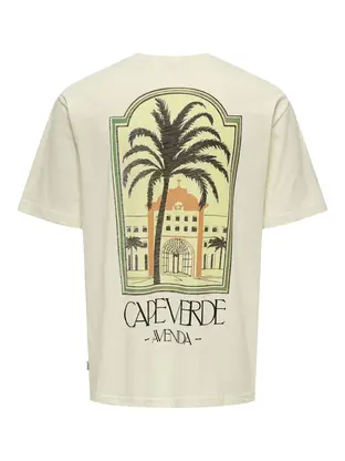 Only & Sons ONSLUIS PALM RLX SS TEE CS