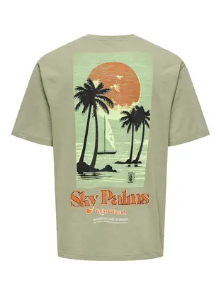 Only & Sons ONSLUIS PALM RLX SS TEE CS