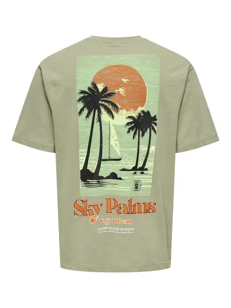 Only & Sons ONSLUIS PALM RLX SS TEE CS