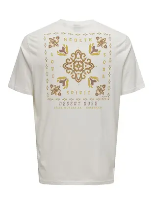 Only & Sons ONSMANUEL LIFE REG SS DESERT TEE CS