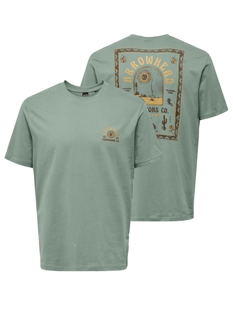 Only & Sons ONSMANUEL LIFE REG SS DESERT TEE CS