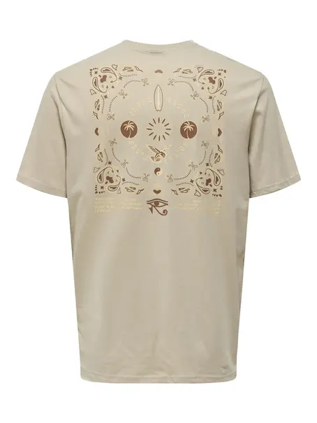 Only & Sons ONSMANUEL LIFE REG SS DESERT TEE CS
