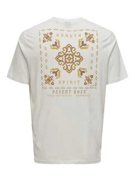 Only & Sons ONSMANUEL LIFE REG SS DESERT TEE CS