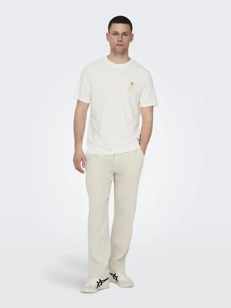 Only & Sons ONSMANUEL LIFE REG SS DESERT TEE CS