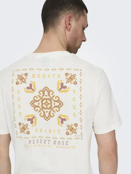 Only & Sons ONSMANUEL LIFE REG SS DESERT TEE CS