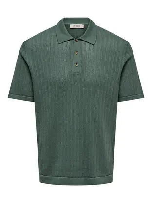 Only & Sons ONSMOON REG 12 SS POLO KNIT NOOS