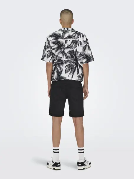Only & Sons ONSPLY BLK JOG 8581 PIM DNM SHORTS