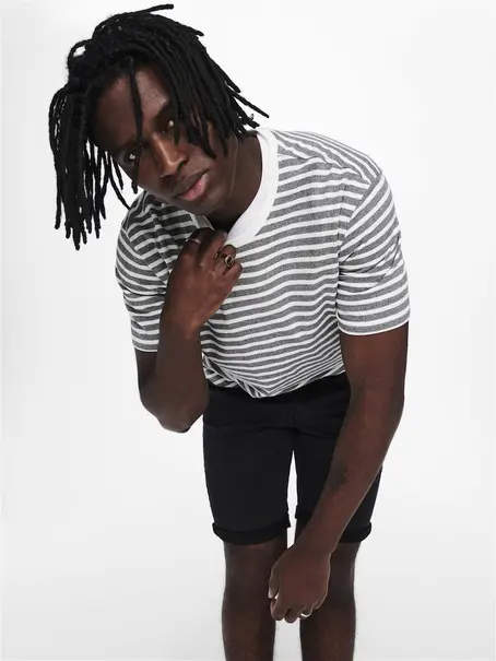 Only & Sons ONSPLY BLK JOG 8581 PIM DNM SHORTS