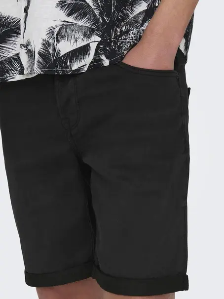 Only & Sons ONSPLY BLK JOG 8581 PIM DNM SHORTS