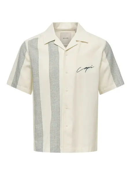 Only & Sons ONSSEIO EMB DETAILED SS SHIRT 0323