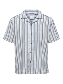 Only & Sons ONSTREV LIFE REG STRIPE SS SHIRT NO