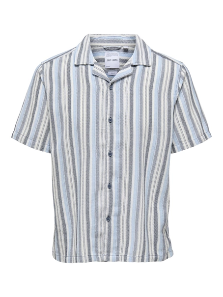 Only & Sons ONSTREV LIFE REG STRIPE SS SHIRT NO
