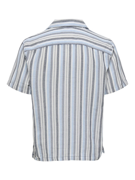 Only & Sons ONSTREV LIFE REG STRIPE SS SHIRT NO