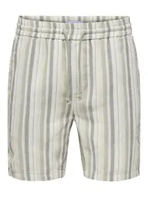 Only & Sons ONSTREV LIFE REG STRUC STRIPE SHORT