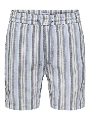 Only & Sons ONSTREV LIFE REG STRUC STRIPE SHORT