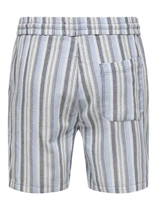 Only & Sons ONSTREV LIFE REG STRUC STRIPE SHORT