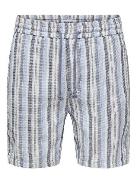 Only & Sons ONSTREV LIFE REG STRUC STRIPE SHORT