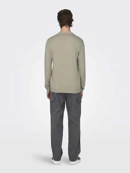 Only & Sons ONSWYLER LIFE REG 14 LS POLO KNIT N