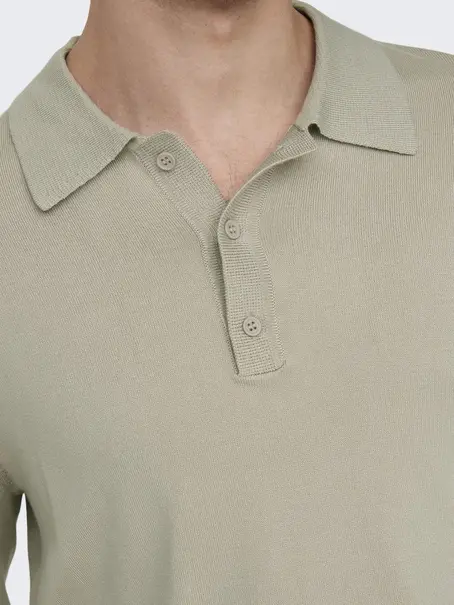 Only & Sons ONSWYLER LIFE REG 14 LS POLO KNIT N