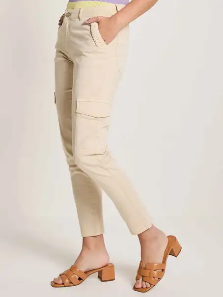 Para Mi Jill (Cargo) - Casual Cargo - 637 - Light Olive -