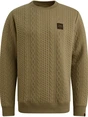 PME Legend Crewneck cable jacquard sweat