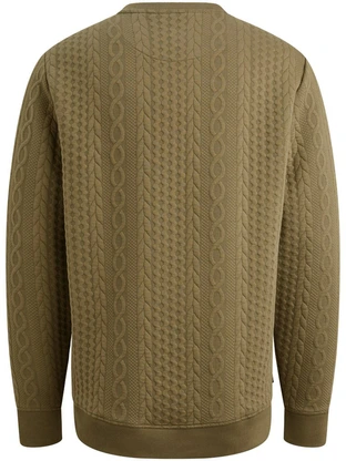 PME Legend Crewneck cable jacquard sweat