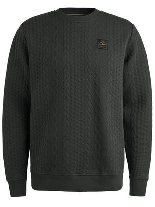 PME Legend Crewneck cable jacquard sweat