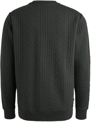 PME Legend Crewneck cable jacquard sweat