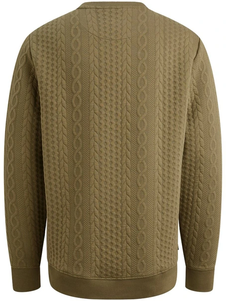 PME Legend Crewneck cable jacquard sweat