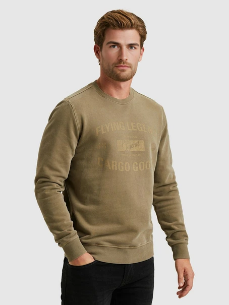 PME Legend Crewneck peach fleece gd