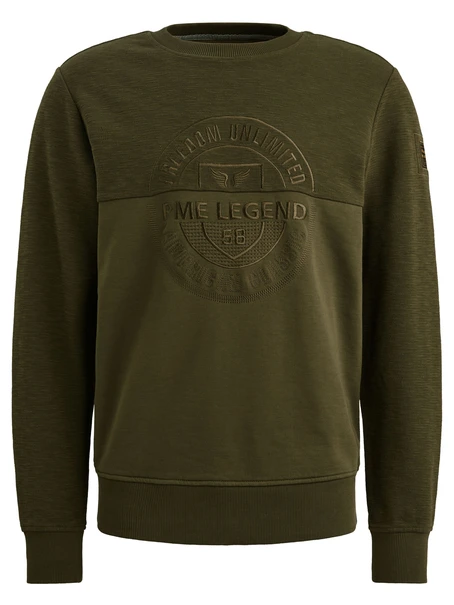 PME Legend Crewneck slub-look jacquard sweat