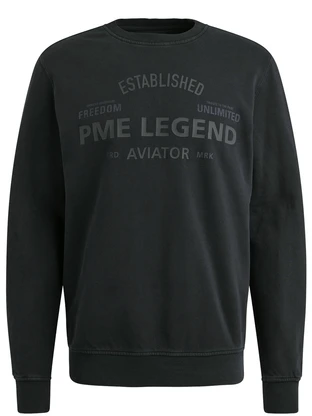 PME Legend Crewneck terry garment dyed