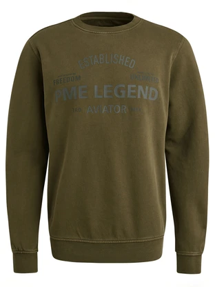 PME Legend Crewneck terry garment dyed