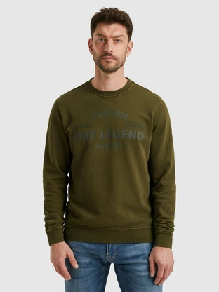 PME Legend Crewneck terry garment dyed