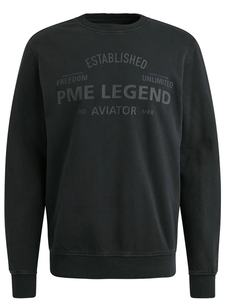 PME Legend Crewneck terry garment dyed